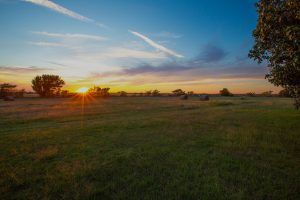 Flat Earth Sunset